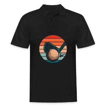 Golf Golfer Golfen - Männer Poloshirt - Schwarz - Vorne - Kai (181cm)