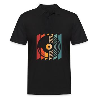 Collectionneur de disques vinyles - Polo Homme - noir - Devant - Kai (181cm)
