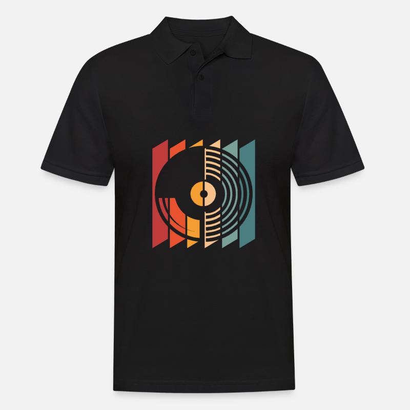 Collectionneur de disques vinyles - Polo Homme - noir