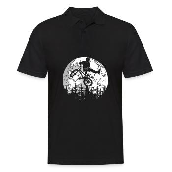 Bmx Bmx Biker Mond - Männer Poloshirt - Schwarz - Vorne - Kai (181cm)