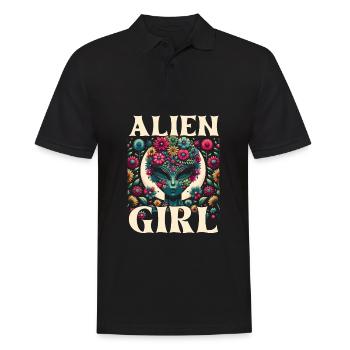 Alien Außerirdischer Alien Girl - Polo Homme - noir - Devant - Kai (181cm)