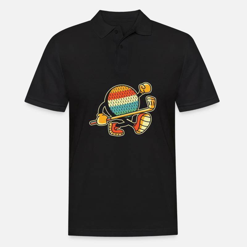 Golf Golfers Golfing - Men's Polo Shirt - black