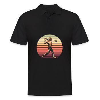 Golf Golfer Golfen - Männer Poloshirt - Schwarz - Vorne - Kai (181cm)