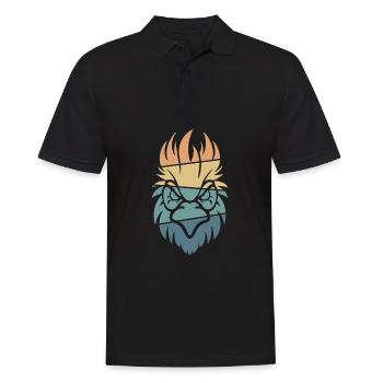 Huhn Henne - Männer Poloshirt - Schwarz - Vorne - Kai (181cm)
