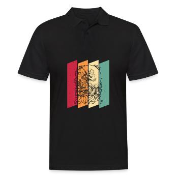 Année du Dragon 2024 - Polo Homme - noir - Devant - Kai (181cm)