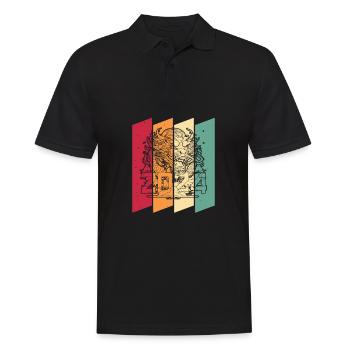 Année du Dragon 2024 - Polo Homme - noir - Devant - Kai (181cm)