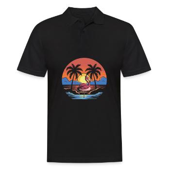 Flamant - Polo Homme - noir - Devant - Kai (181cm)