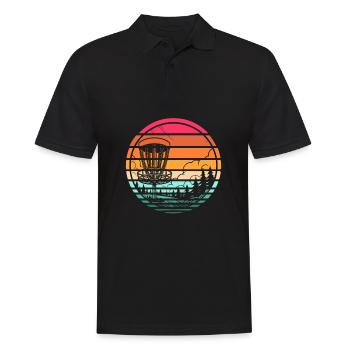 Frisbee Golf Disc Golf - Männer Poloshirt - Schwarz - Vorne - Kai (181cm)