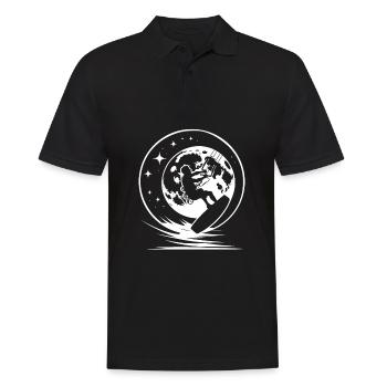 Kitesurfer Kitesurfen Kiten Kitesurf - Polo Homme - noir - Devant - Kai (181cm)