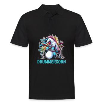 Batterie Batteur Batteur Licorne - Polo Homme - noir - Devant - Kai (181cm)