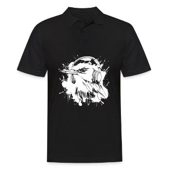 Hummingbird Headphones - Men's Polo Shirt - black - Front - Kai (181cm)