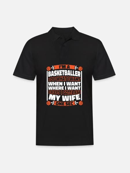Basketball Basketball Player - Men's Polo Shirt - black