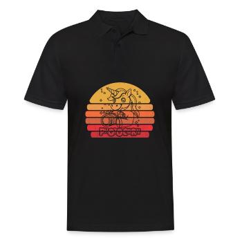 Fotograf Fotografie Kamera Einhorn Photocorn - Männer Poloshirt - Schwarz - Vorne - Kai (181cm)