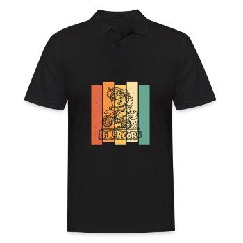 Mx Motocross Dirt Bike Licorne Bikercorn - Polo Homme - noir - Devant - Kai (181cm)