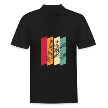 Electric Guitar Electric Guitar - Men's Polo Shirt - black - Front - Kai (181cm)