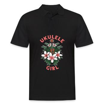 Ukulélé Fleur Ukulélé Fille - Polo Homme - noir - Devant - Kai (181cm)