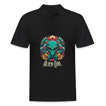 Alien Außerirdischer Alien Girl - Polo Homme - noir - Devant - Kai (181cm)