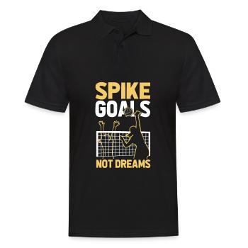 Volley-ball Score d’un joueur de volley-ball - Polo Homme - noir - Devant - Kai (181cm)