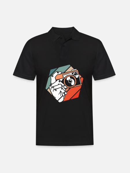 Photographer Photography Camera - Men's Polo Shirt - black