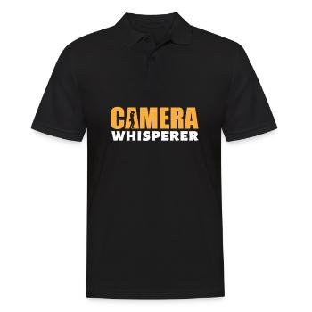 Photographer Photography Camera - Men's Polo Shirt - black - Front - Kai (181cm)