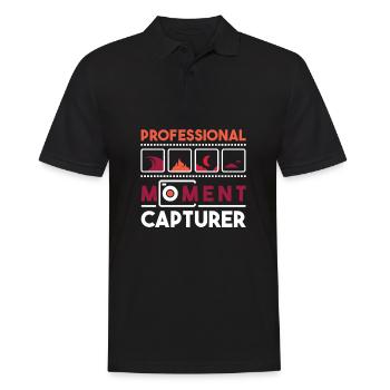 Photographe Appareil photo de photographie - Polo Homme - noir - Devant - Kai (181cm)