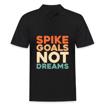 Volleyball Volleyballer - Männer Poloshirt - Schwarz - Vorne - Kai (181cm)