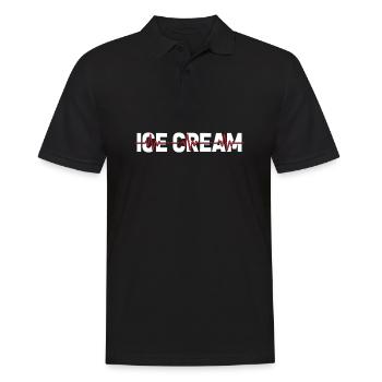 Crème glacée ECG Heartbeat - Polo Homme - noir - Devant - Kai (181cm)