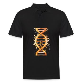 Électricien Électronicien C’est dans mon ADN - Polo Homme - noir - Devant - Kai (181cm)