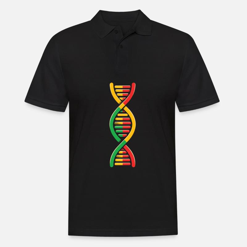 Reggae Its In My Dna - Männer Poloshirt - Schwarz