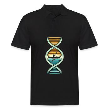 Kayaker Its In My DNA - Men's Polo Shirt - black - Front - Kai (181cm)