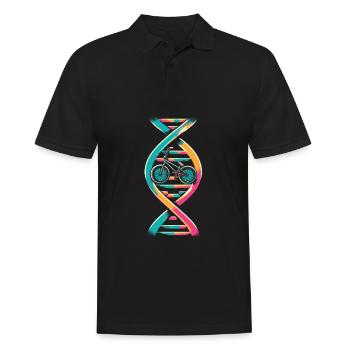 Bmx Bmx Biker Its In My Dna - Men's Polo Shirt - black - Front - Kai (181cm)