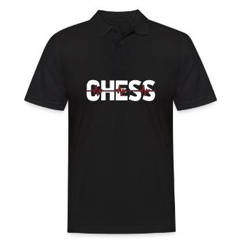 Rythme cardiaque ECG d’échecs - Polo Homme - noir - Devant - Kai (181cm)