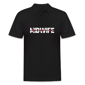 Rythme cardiaque de l’ECG sage-femme - Polo Homme - noir - Devant - Kai (181cm)