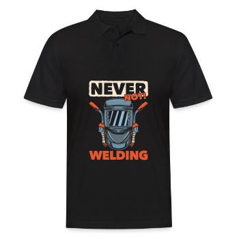 Welder Locksmith - Men's Polo Shirt - black - Front - Kai (181cm)