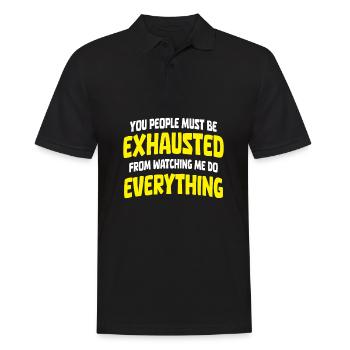 Humour noir - Polo Homme - noir - Devant - Kai (181cm)