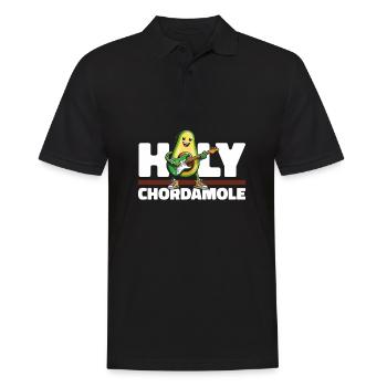 E Gitarre Elektrogitarre Avocado Holy Chordamole - Männer Poloshirt - Schwarz - Vorne - Kai (181cm)