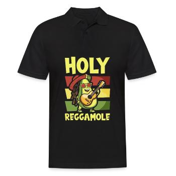 Reggae Avocat Saint Reggamole - Polo Homme - noir - Devant - Kai (181cm)