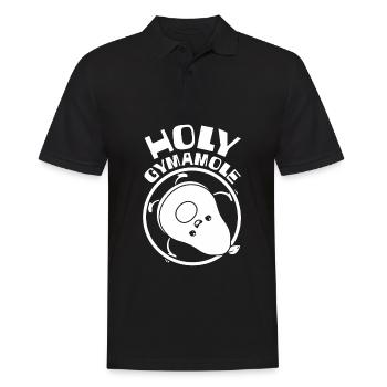 Rsg Turnen Sportgymnastik Avocado Holy Gymamole - Männer Poloshirt - Schwarz - Vorne - Kai (181cm)