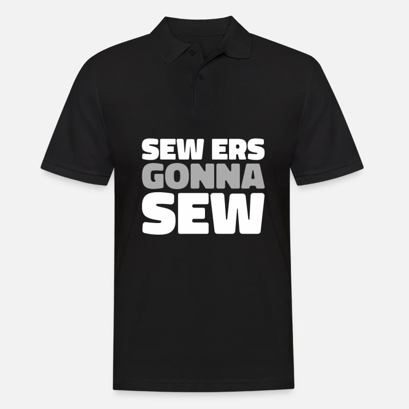 Sewing Sewing Machine - Men's Polo Shirt - black