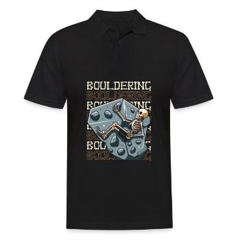 Bouldern Bouldering - Männer Poloshirt - Schwarz - Vorne - Kai (181cm)