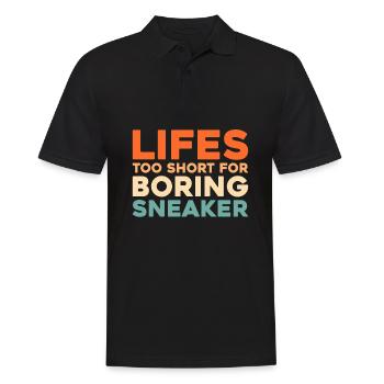 Sneakers - Men's Polo Shirt - black - Front - Kai (181cm)