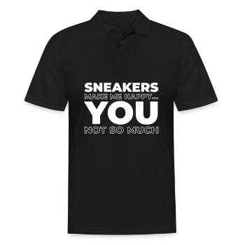 Sneakers Les sneakers me rendent heureux - Polo Homme - noir - Devant - Kai (181cm)