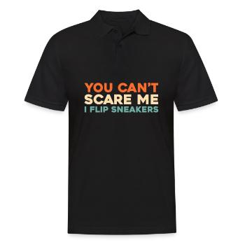 Sneakers You Cant Scare Me - Männer Poloshirt - Schwarz - Vorne - Kai (181cm)