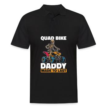 Quad Skeleton Fête des Pères Papa - Polo Homme - noir - Devant - Kai (181cm)