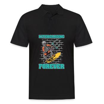 Kitesurfer Kitesurfen Kiten Kitesurfing Skelett - Männer Poloshirt - Schwarz - Vorne - Kai (181cm)