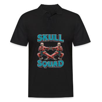 Kung Fu - Männer Poloshirt - Schwarz - Vorne - Kai (181cm)