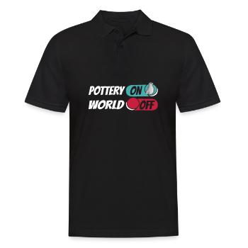Töpfern Pottery On World Off - Männer Poloshirt - Schwarz - Vorne - Kai (181cm)