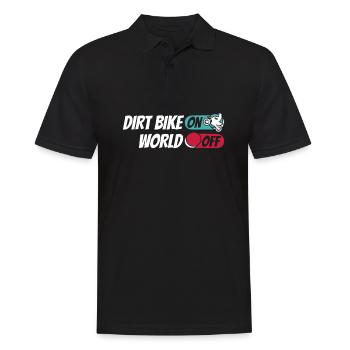 Mx Motocross Dirt Bike Dirt Bike sur World Off - Polo Homme - noir - Devant - Kai (181cm)