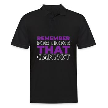 Alzheimer - Männer Poloshirt - Schwarz - Vorne - Kai (181cm)