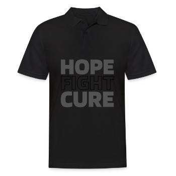 Alzheimer Hope Fight Cure Alzheimers - Men's Polo Shirt - black - Front - Kai (181cm)